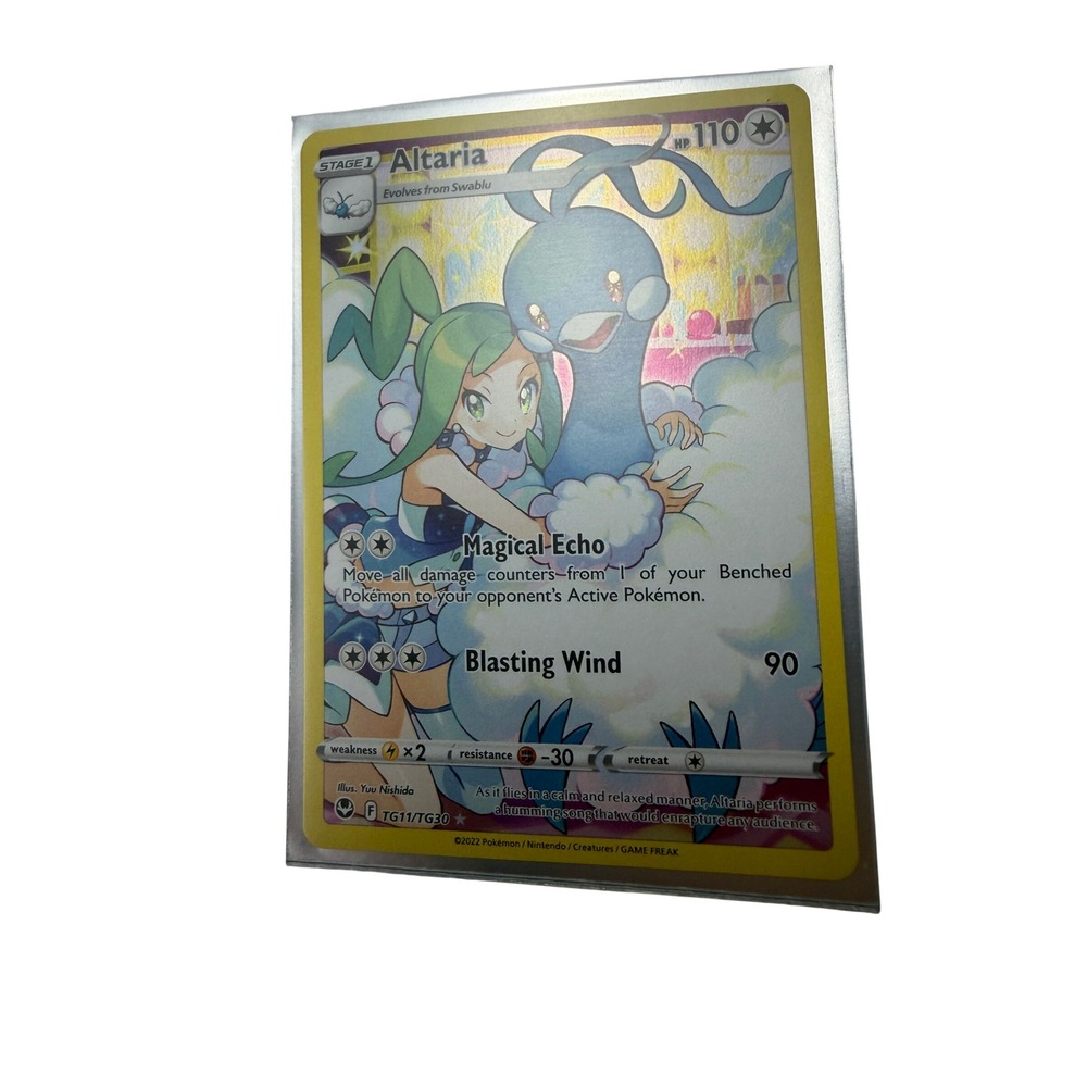 Pokemon Altaria TG11/TG30 Silver Tempest Trainer Gallery Full Art Holo Rare Card